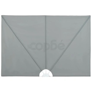 Градински сенник, сгъваем, 240x160 см, сив