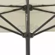 Балконски чадър с алуминиев прът, пясъчен, 270x144 см, половин