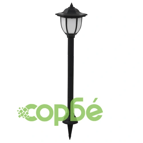 Градински соларни лампи, 3 бр, LED, черни ➤ топ цена ➤ sorbe.bg