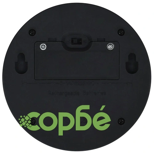 Градински соларни стенни лампи, LED, 12 бр, кръгли, черни ➤ топ цена ➤ sorbe.bg