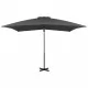 Градински чадър чупещо рамо алуминиев прът 250x250 см антрацит