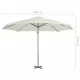 Градински чадър чупещо рамо с алуминиев прът 300 см пясъчен