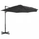 Градински чадър чупещо рамо алуминиев прът 300 см антрацит