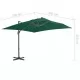 Градински чадър с чупещо рамо и алуминиев прът 300x300 см зелен