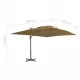 Градински чадър чупещо рамо с алуминиев прът 400x300 см таупе