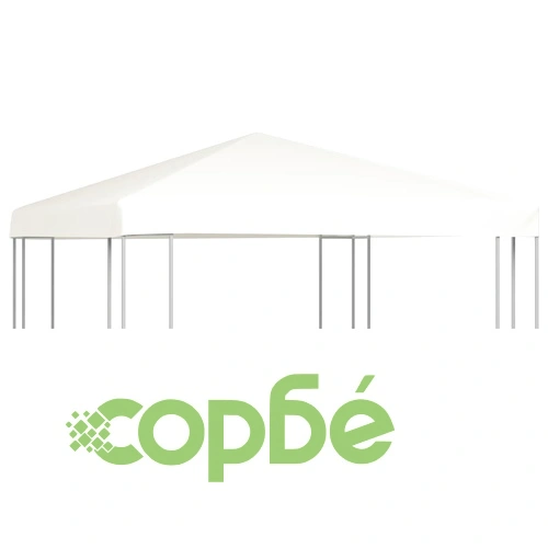 Покрив за шатра, 310 г/м², 3x3 м, кремавобял ➤ топ цена ➤ sorbe.bg