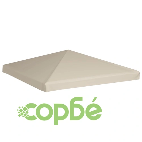 Покрив за шатра, 310 г/м², 3x3 м, бежов ➤ топ цена ➤ sorbe.bg