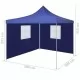 Сгъваема шатра с 2 стени, 3x3 м, синя