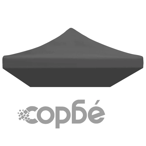 Покривало за парти шатра, 3х6 м, антрацит ➤ топ цена ➤ sorbe.bg