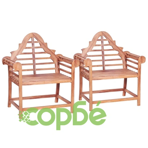 Градински столове, 2 бр, 91x62x102 см, тиково дърво масив на топ цена от sorbe.bg Градински столове, 2 бр, 91x62x102 см, тиково дърво масив ➤ топ цена ➤ sorbe.bg