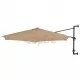 Чадър за монтаж на стена с метален прът, 300 см, таупе