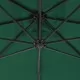 Градински чадър, чупещо рамо и стоманен прът, 300 см, зелен