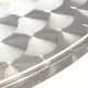 Градинска маса, сребриста, 80x70 см, алуминий