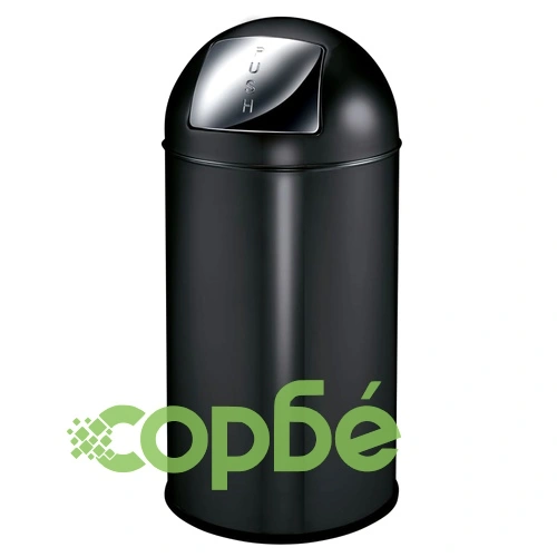 EKO Кошче за отпадъци с плъзгащ се капак, 40 л, матово черно ➤ топ цена ➤ sorbe.bg