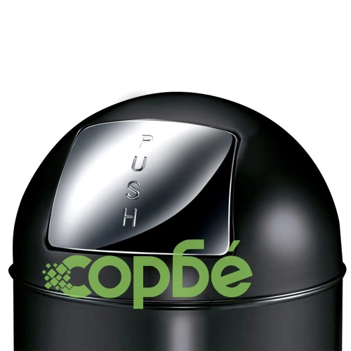 EKO Кошче за отпадъци с плъзгащ се капак, 40 л, матово черно ➤ топ цена ➤ sorbe.bg