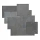 WallArt Кожени плочки Jordan, сиво-синкави, 32 бр