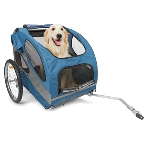 PetSafe Велосипедно ремарке за кучета Happy Ride L синьо