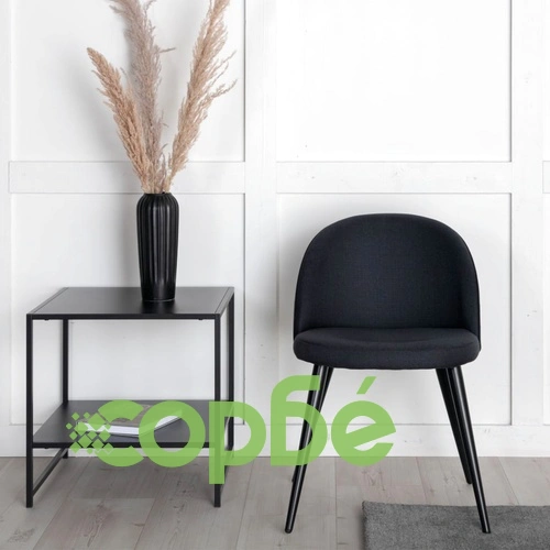 Venture Home Трапезни столове Velvet, 2 бр, полиестер, черни ➤ топ цена ➤ sorbe.bg