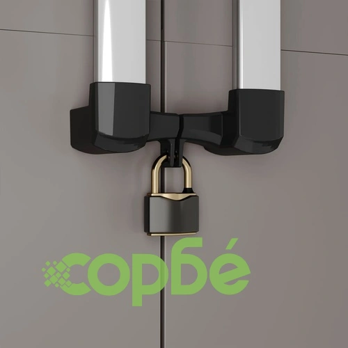 Keter Шкаф за съхранение с рафтове Pro, черно и сиво ➤ топ цена ➤ sorbe.bg