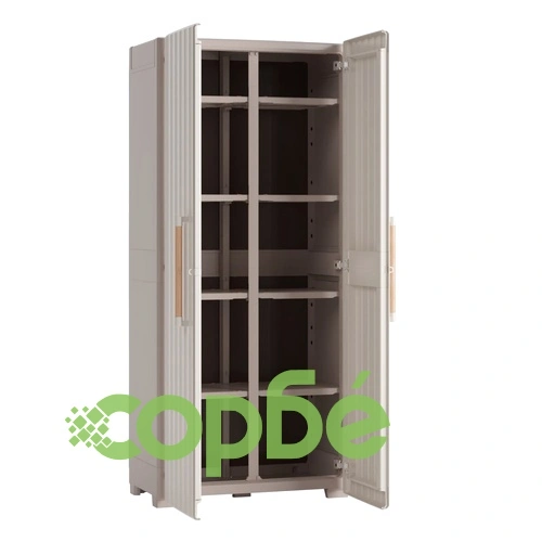 Keter Многофункционален шкаф за съхранение Groove бежово и пясък ➤ топ цена ➤ sorbe.bg