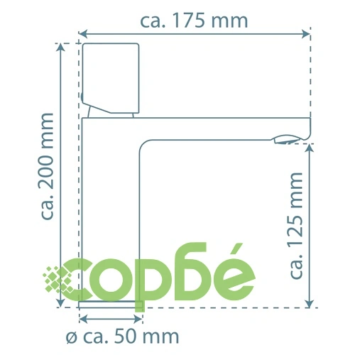 SCHÜTTE Смесител за мивка NEW YORK, хром ➤ топ цена ➤ sorbe.bg