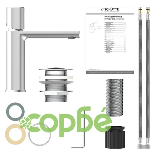 SCHÜTTE Смесител за мивка NEW YORK, хром ➤ топ цена ➤ sorbe.bg