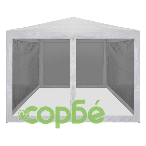 Парти шатра с 4 мрежести стени, 4х3 м ➤ топ цена ➤ sorbe.bg