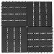 11 бр декинг плочки, WPC, 30x30 см, 1 кв.м., черни