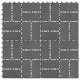 11 бр декинг плочки, WPC, 30x30 см, 1 кв.м., сиви