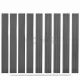 Резервни дъски за ограда, 9 бр, WPC, 170 см, сиви