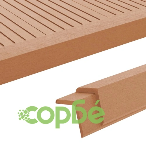 5 бр ъглови лайстни за настилка WPC 170 см цвят тик ➤ топ цена ➤ sorbe.bg