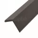 Ъглови профили за WPC декинг, 5 бр, 170 см, тъмнокафяви