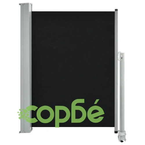 Прибираща се странична тента, 100х300 см, черна ➤ топ цена ➤ sorbe.bg