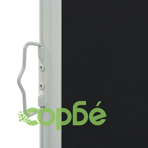 Прибираща се странична тента, 120х300 см, черна ➤ топ цена ➤ sorbe.bg