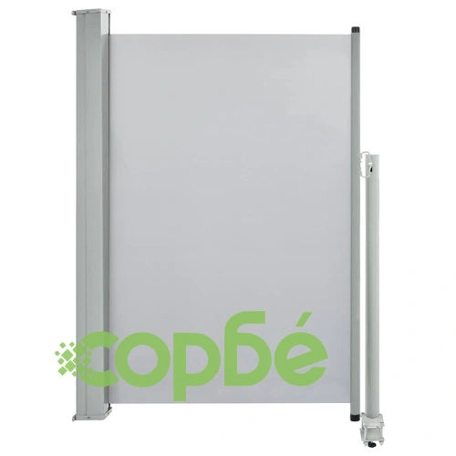 Прибираща се странична тента, 120х300 см, сива ➤ топ цена ➤ sorbe.bg