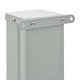 Прибираща се странична тента, 120х300 см, сива