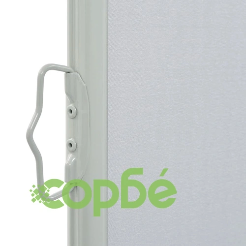 Прибираща се дворна странична тента, 140х300 см, сива ➤ топ цена ➤ sorbe.bg
