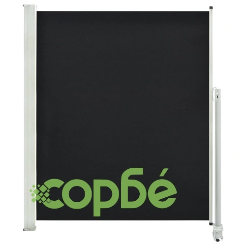 Прибираща се странична тента, 160х300 см, черна ➤ топ цена ➤ sorbe.bg
