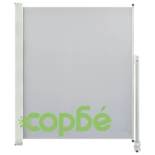 Прибираща се странична тента, 160х300 см, сива ➤ топ цена ➤ sorbe.bg