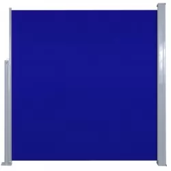 Прибираща се странична тента, 140х300 см, синя