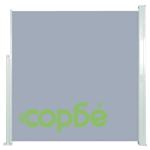Прибираща се странична тента, 140х300 см, сива ➤ топ цена ➤ sorbe.bg