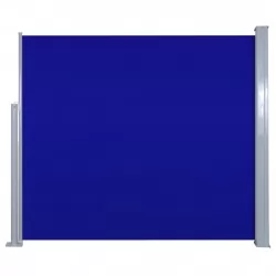 Прибираща се странична тента, 120х300 см, синя