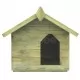 Градинска кучешка колиба, отваряем покрив, импрегниран бор