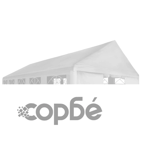 Покривало за парти шатра, 4х6 м, бял ➤ топ цена ➤ sorbe.bg