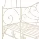 Градинска пейка, 122 см, желязо, антично бяло