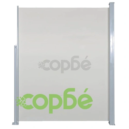 Прибираща се странична тента, 180х500 см, кремава  ➤ топ цена ➤ sorbe.bg