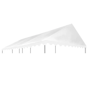 Покрив за шатра, PVC, 500 г/м², 3x6 м, бял