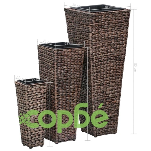 Повдигнати лехи, 3 бр, воден хиацинт, тъмнокафяви ➤ топ цена ➤ sorbe.bg