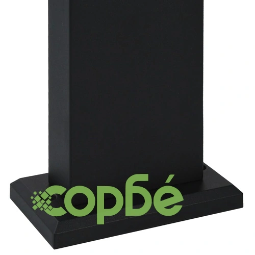 Градинска LED лампа, 9 W, черна, овална ➤ топ цена ➤ sorbe.bg