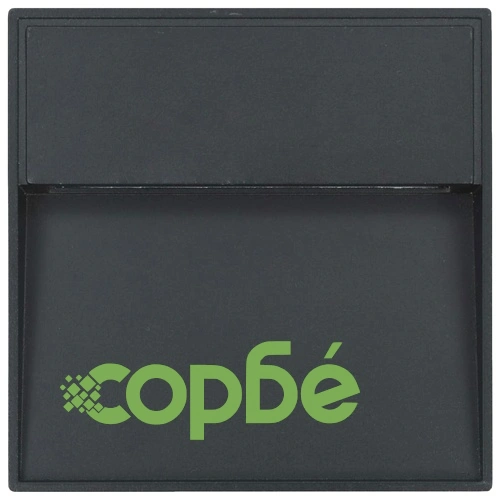 Фасадни LED аплици, 2 бр, 3 W, черни, квадратни ➤ топ цена ➤ sorbe.bg